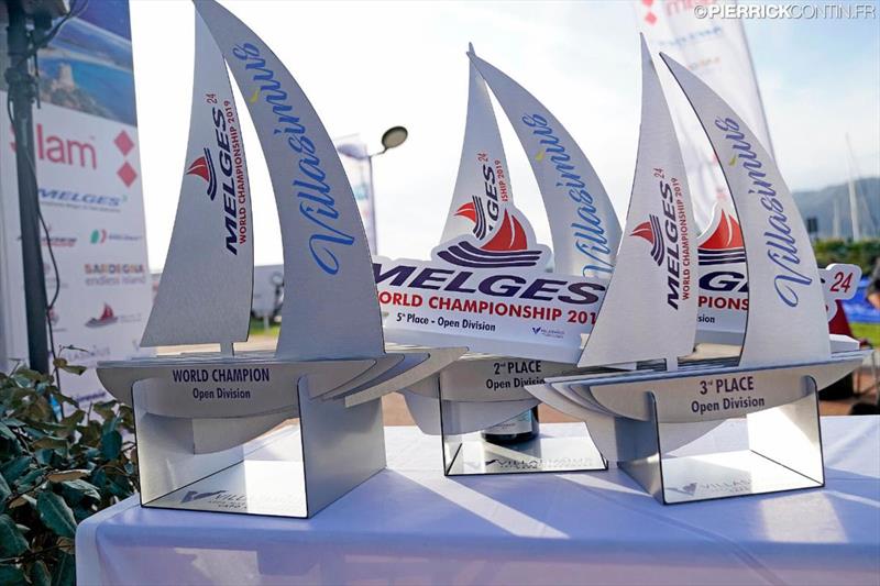 2019 Melges 24 World Championship trophies photo copyright Pierrick Contin / IM24CA taken at Lega Navale Italiana