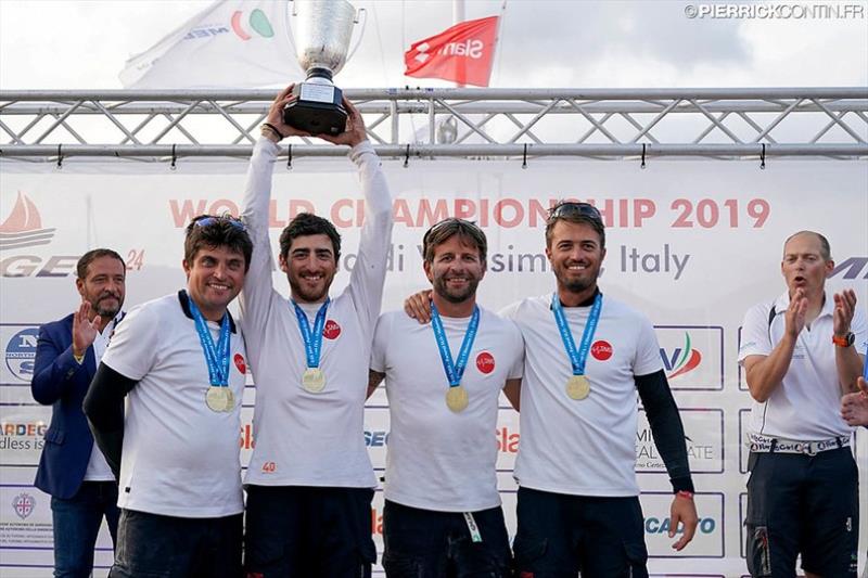 Winning their third Corinthian World Champion title, Taki 4 ITA778 of Marco Zammarchi with Niccolo Bertola at the helm secured the third place on the overall podium of the European Sailing Series and victory of Corinthian division for 2nd year in a row photo copyright Pierrick Contin / IM24CA taken at 