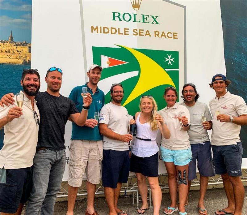 With Elusive 2 - Rolex Middle Sea Race 2019 photo copyright Nic Douglass / www.AdventuresofaSailorGirl.com taken at Royal Malta Yacht Club