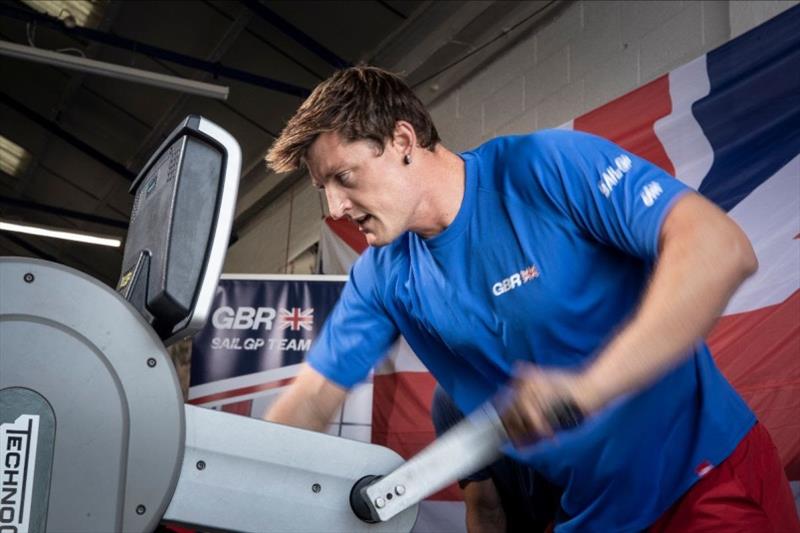 Matthew Barber during his fitness trials with the Great Britain SailGP Team photo copyright Great Britain SailGP Team taken at 
