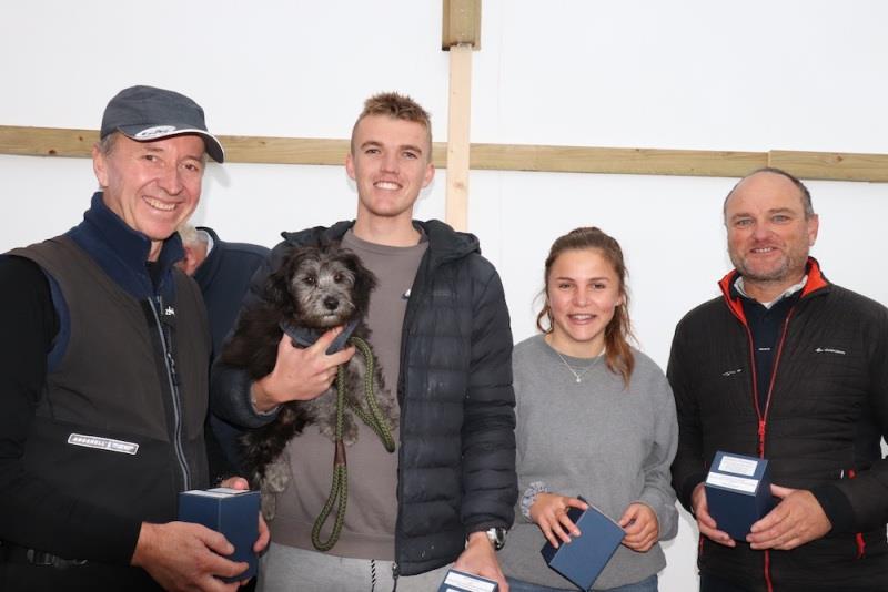 (L-R) Graham Bailey, Harry Blowers, Phoebe Connellan and Graham Sunderland - 2019 Etchells British Open and National Championship photo copyright Louay Habib taken at Royal Ocean Racing Club