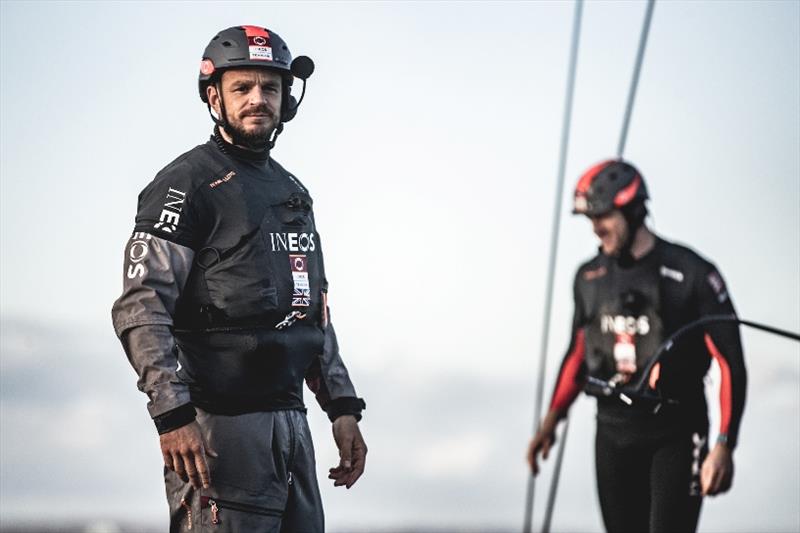 INEOS TEAM UK 'Grinder', Nick Hutton photo copyright Lloyd images / INEOS TEAM UK taken at Royal Yacht Squadron