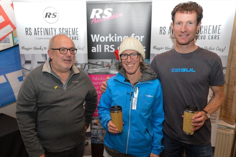 (From left to right) Pete Ashworth Commodore Rutland SC, Emma and Luke McEwen - RS800 End of Seasons Regatta - photo © Peter Fothergill