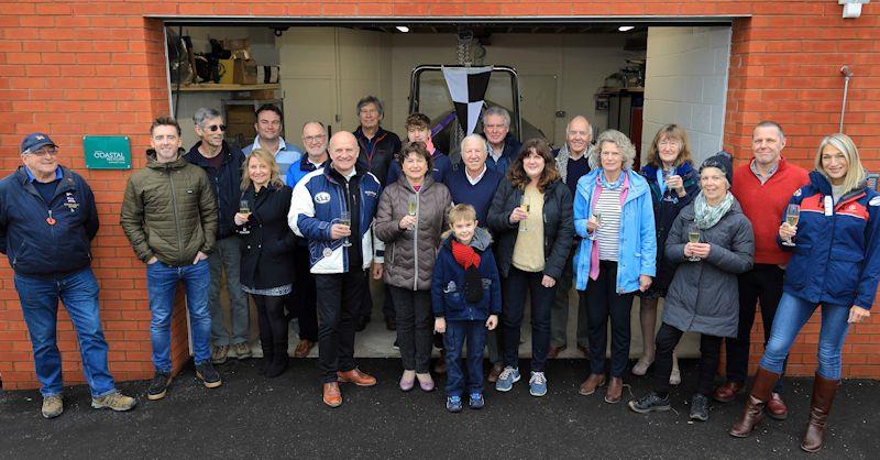 Exe Sailing Club members celebrate the opening of the clubhouse extension - photo © Tom Hurley