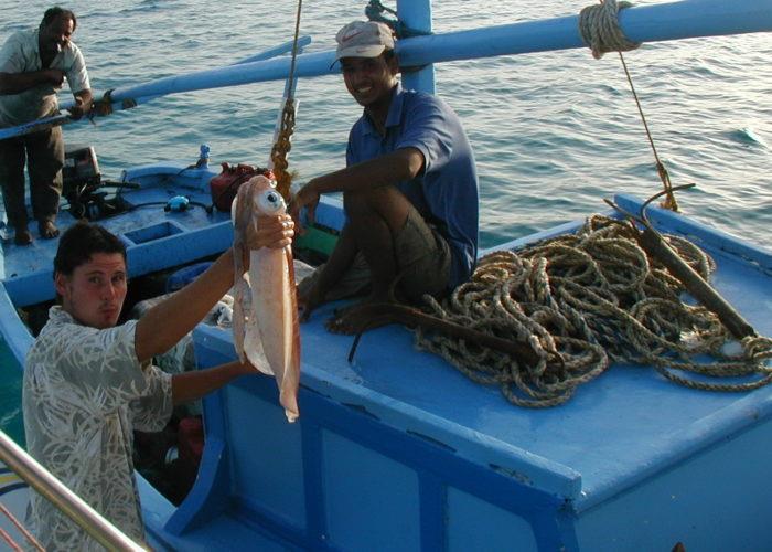 The $8.00 squid - Cruising the Red Sea - photo © Hugh & Heather Bacon