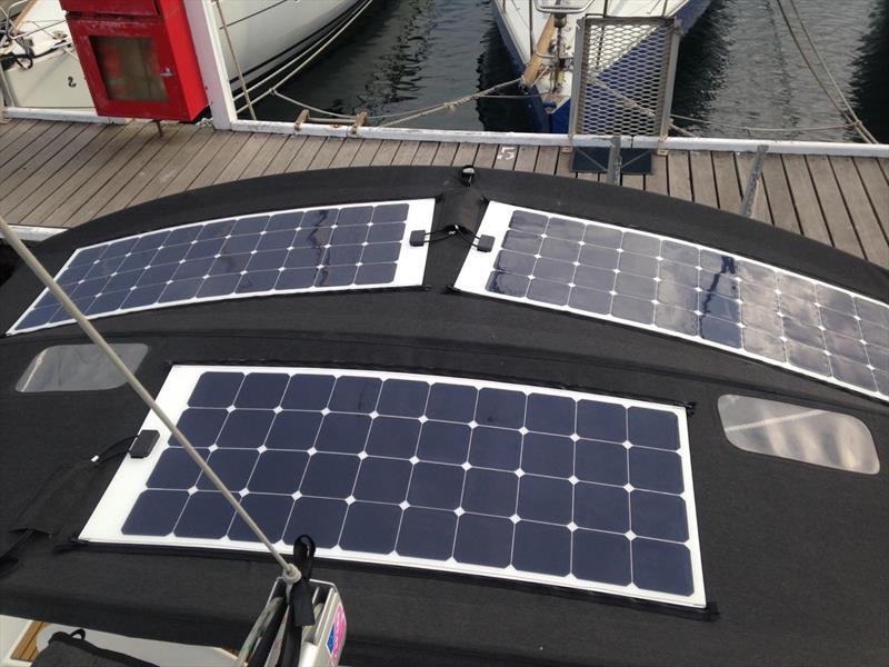 Lightweight solar on canvas bimini - photo © solar4rvs.com.au