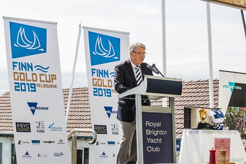 2019 Finn Gold Cup opening ceremony photo copyright Robert Deaves taken at Royal Brighton Yacht Club