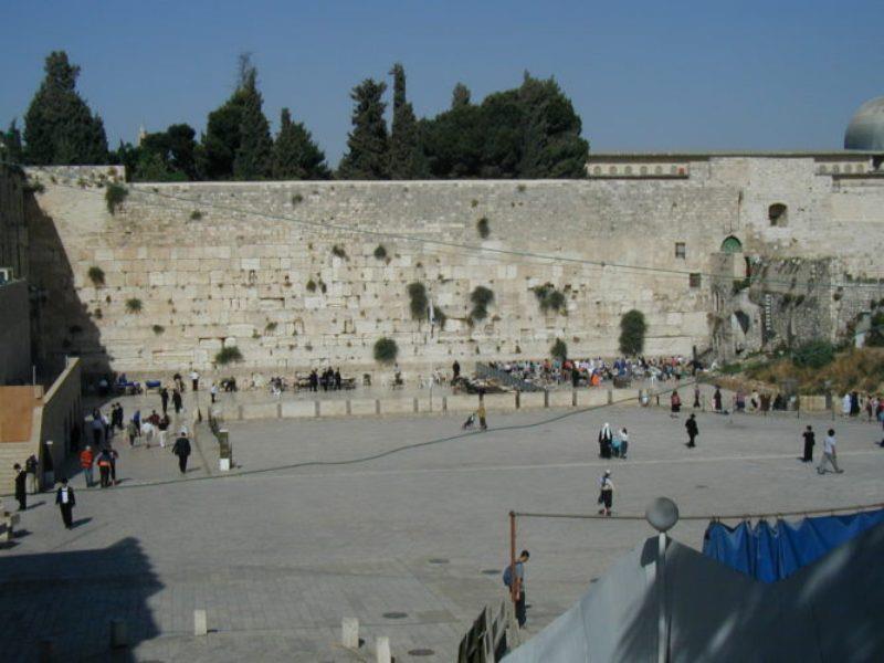 The Western Wall holy site photo copyright Hugh & Heather Bacon taken at 
