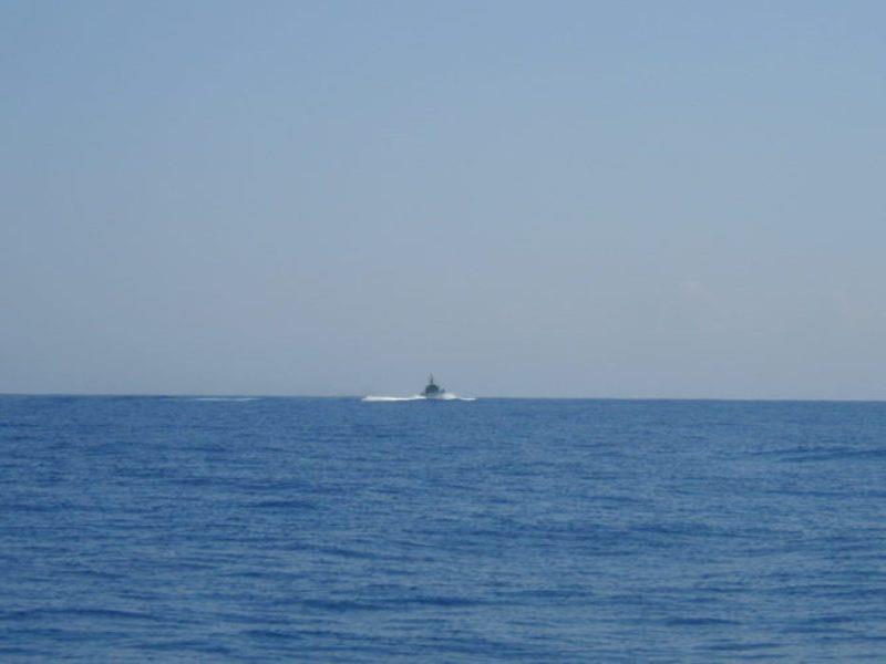 Welcomed by an Israeli Navy gunboat. - photo © Hugh & Heather Bacon