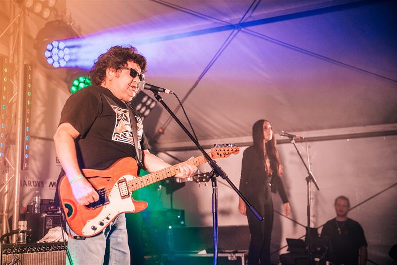 Richard Clapton performing on Australia Day in the Regatta Village photo copyright Passionfolk taken at Royal Geelong Yacht Club