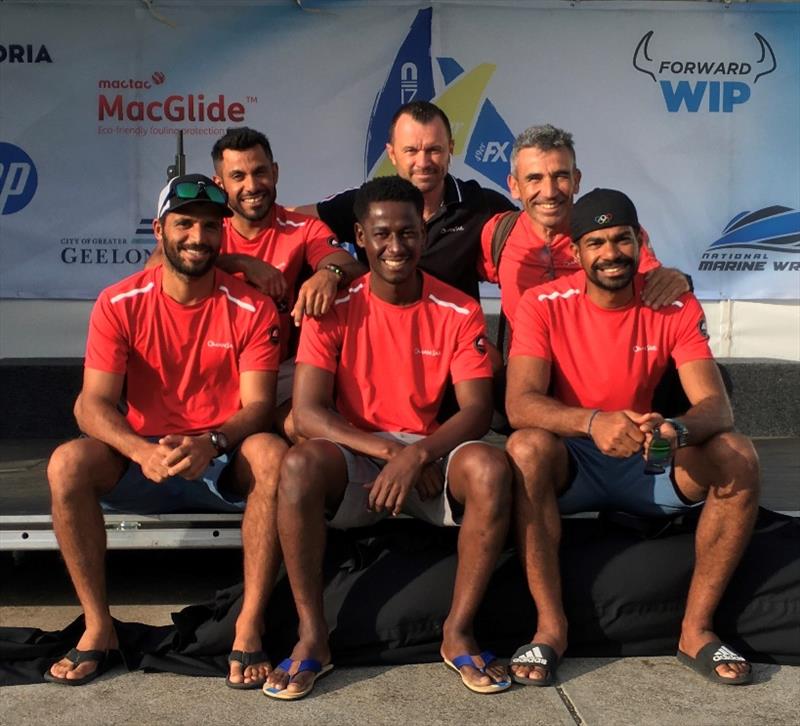 Omani sailors at 2020 World 49er Championship photo copyright Oman Sail taken at Royal Geelong Yacht Club