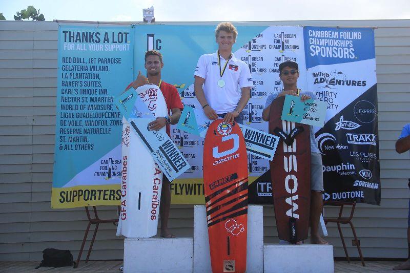 Podium - 2020 Caribbean Foiling Championships photo copyright Caribbean Foiling Championships taken at 