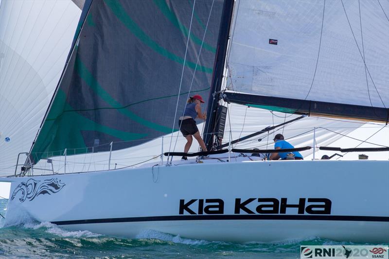Chris and Bex Hornell on TP52 Kia Kaha - Leg 2 - SSANZ Round the North Island - February 2020 - photo © Short-handed Sailing Association of NZ