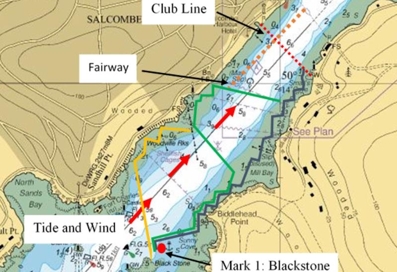 Fast Track Sailing in the Salcombe Estuary - Upwind from the start line to Blackstone - photo © Malcolm Mackley