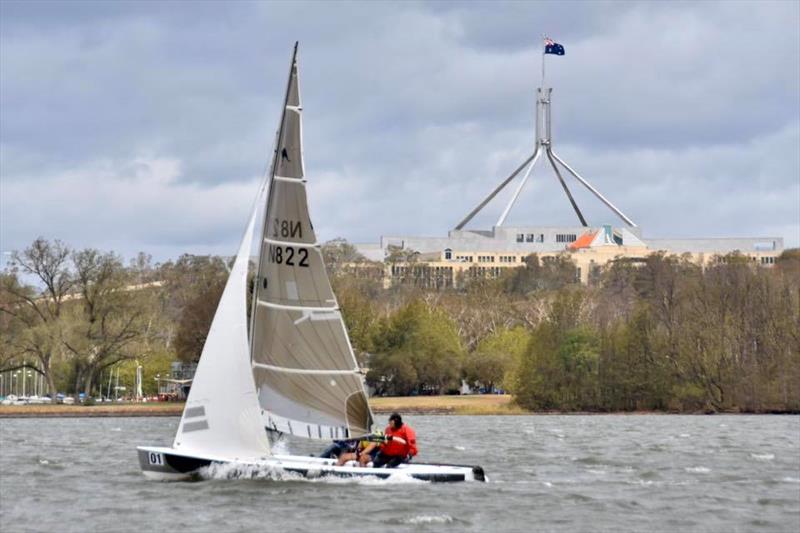 Chris Ablett's Every Frog has his day sailing on Lake Burley Griffin in Canberra - Australian Sharpie Nationals - photo © Harry Fisher