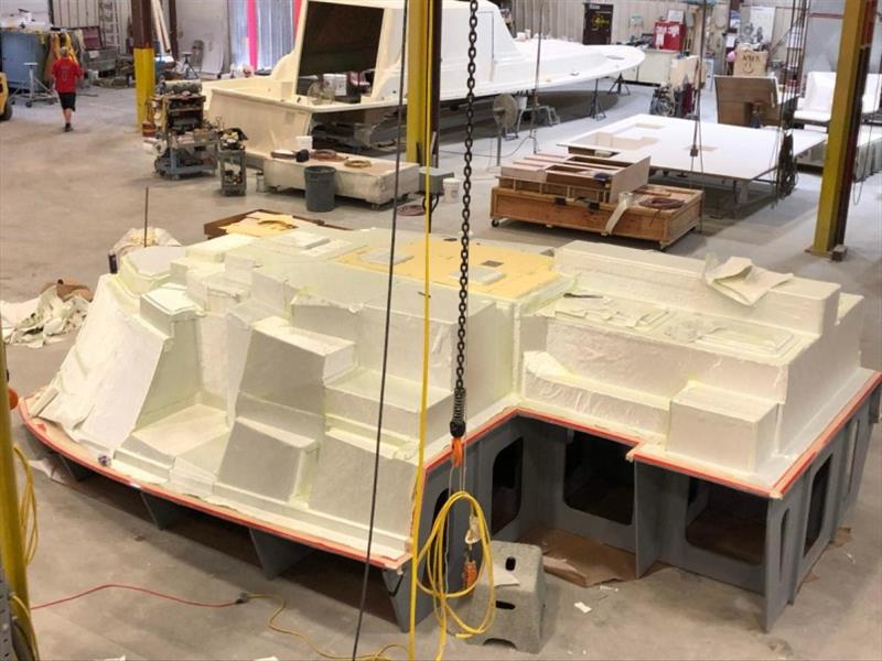 Internal glass unit (seen here upside down) - photo © Back Cove Yachts
