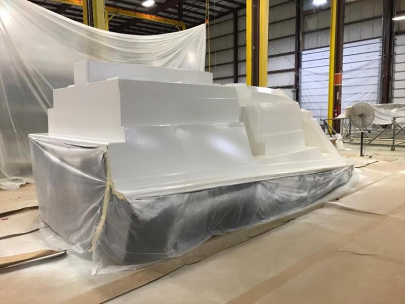Internal glass unit (seen here upside down) - photo © Back Cove Yachts