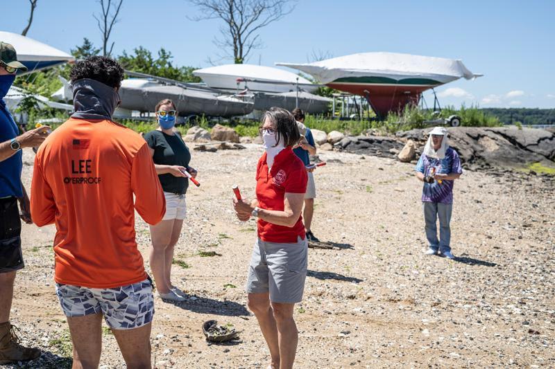 Socially distanced safety at sea - photo © Oakcliff Sailing