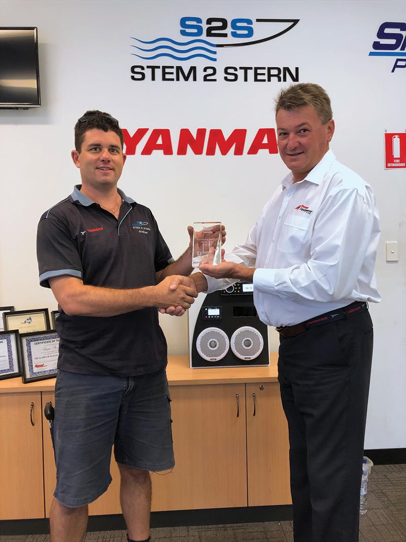 2019 Western Australian Marine Dealer of the Year – Stem 2 Stern Andrew Wright of Stem 2 Stern with Nick Marsden photo copyright Matt Bray taken at 