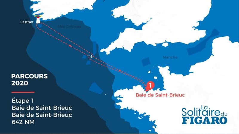 La Solitaire du Figaro map and schedule - photo © OceansLab