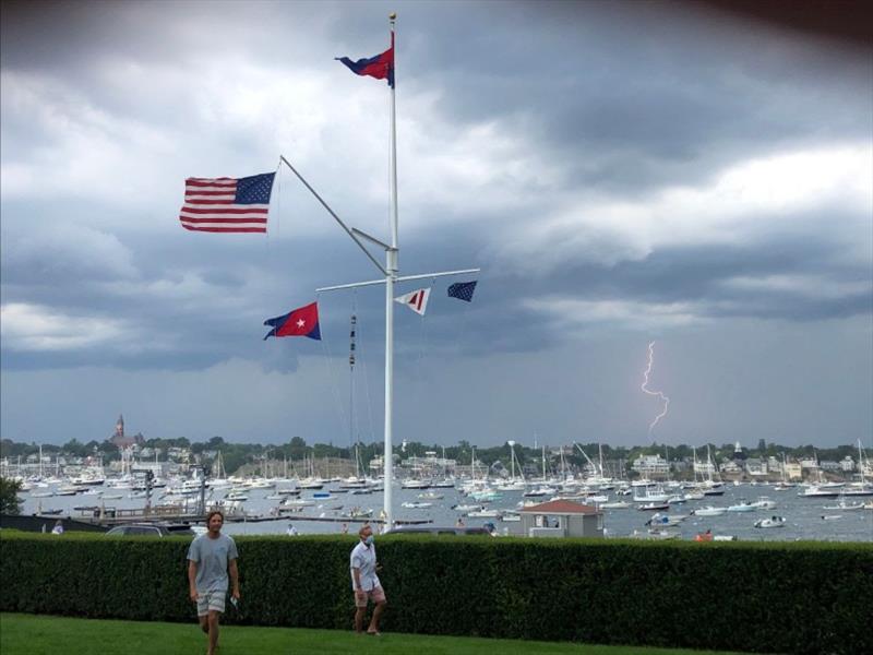 As soon as the regatta ended a major thunderstorm rolled through. Clarke Smith captured this from Eastern Yacht Club. - photo © Clarke Smith