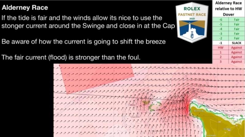 Those lucky enough to arrive at the Alderney Race in fair tide can expect a 4-6 knot boost to their speed photo copyright Ian Moore taken at Royal Ocean Racing Club