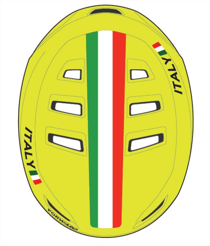 Forward WIP customized country flag helmets photo copyright 49er & Nacra 17 Sailing Media taken at 