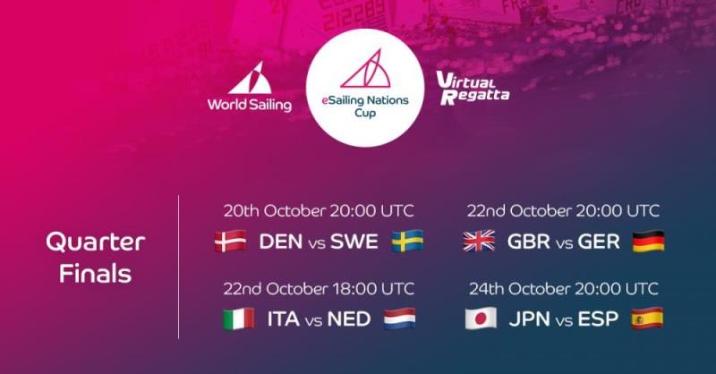 Schedule for the Quarter Final. - photo © World Sailing