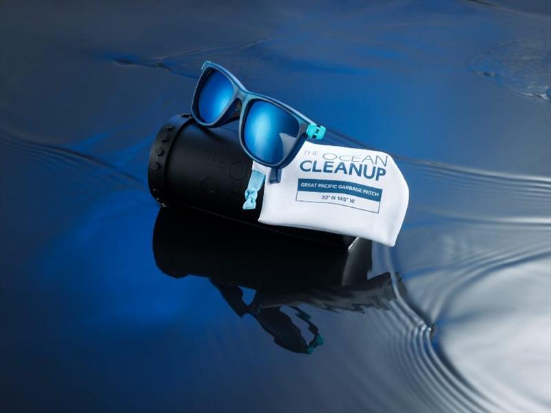 The Ocean Cleanup sunglasses with case and pouch - both made with recycled materials - photo © The Ocean Cleanup