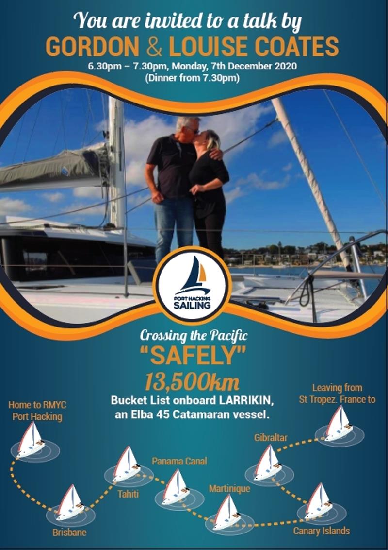 Live talk with Gordon and Louise Coates photo copyright Multihull Solutions taken at 