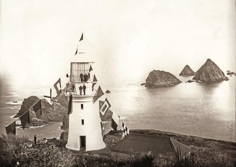 Maatsuyker Island lighthouse opening - June 1891 - photo © Southern Woodenboat Sailing