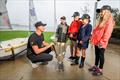 Kyle Langford talks to the kids the Lake Macquarie SailGP Regional Trophy Tour © Salty Dingo