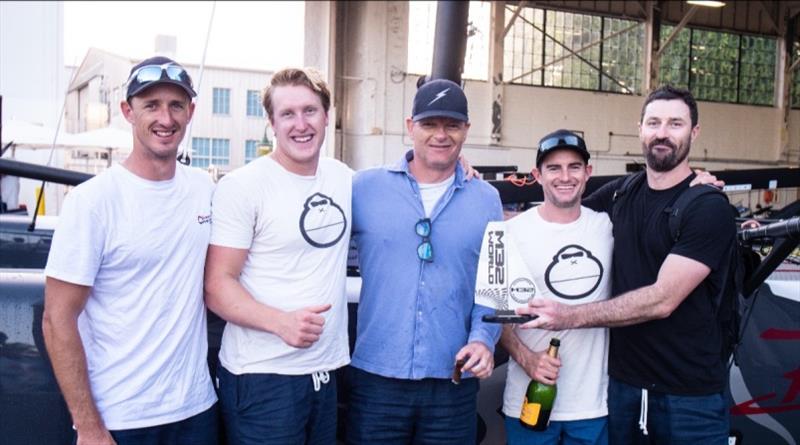 Team Bliksem, from left to right, Rhys Mara, Julius Hallstrom, Pieter Taselaar (skipper), Keith Swinton and Paul Atkins. - photo © M32World / Felipe Juncadella