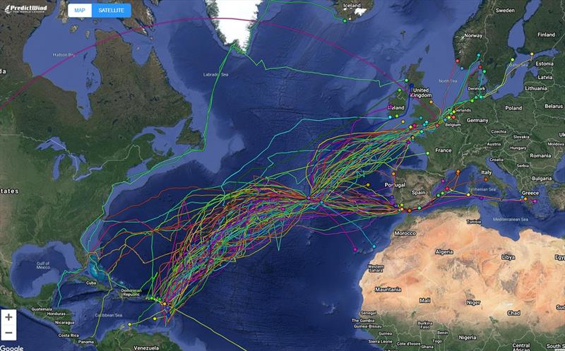 Predict Wind tracker established for the fleet of boats being assisted during the pandemic in the Atlantic, one of the resources available to the OCC Award winners. - photo © Daria Blackwell