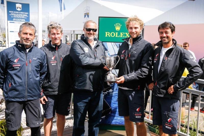 Luke Berry and team on Mach 40.3 Lamotte - Module Création won Class40 overall in the 2019 race  photo copyright Paul Wyeth / RORC taken at Royal Ocean Racing Club