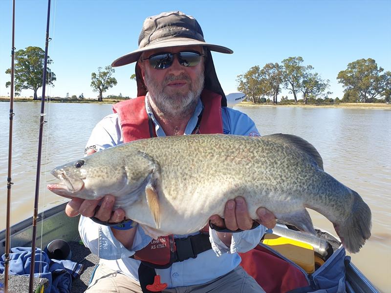 Geoff Miller with Charlegrark cod photo copyright Victorian Fisheries Authority taken at 