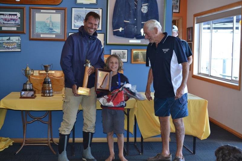 Sabot Development Winner Arthur Adams - Tamar Marine Blockbuster Weekend Regatta 2021 photo copyright Michelle Jones taken at Port Dalrymple Yacht Club