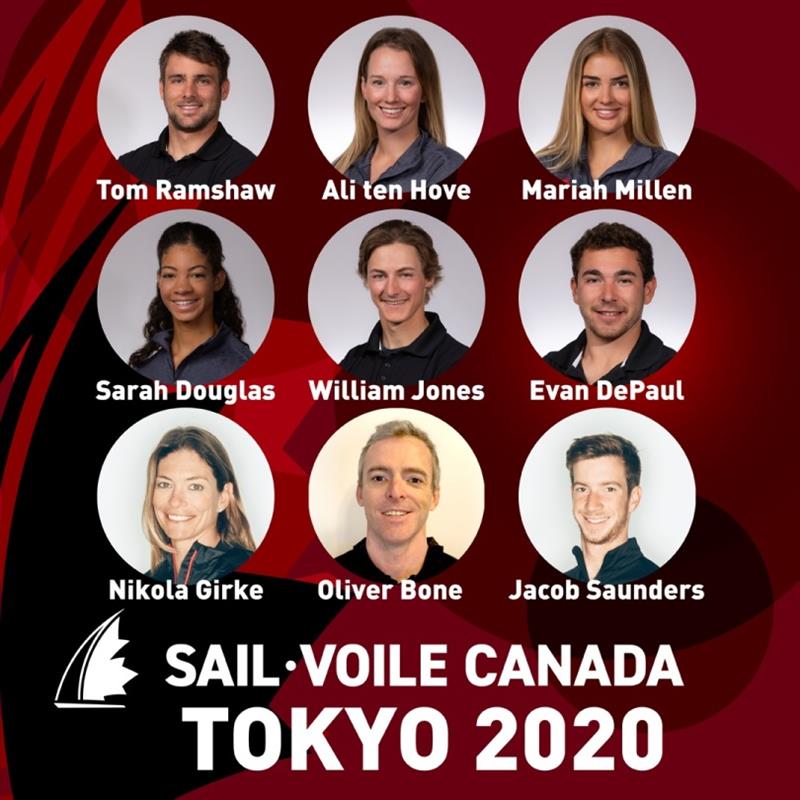 Nine sailors selected to represent Team Canada at Tokyo 2020 - photo © Sail Canada