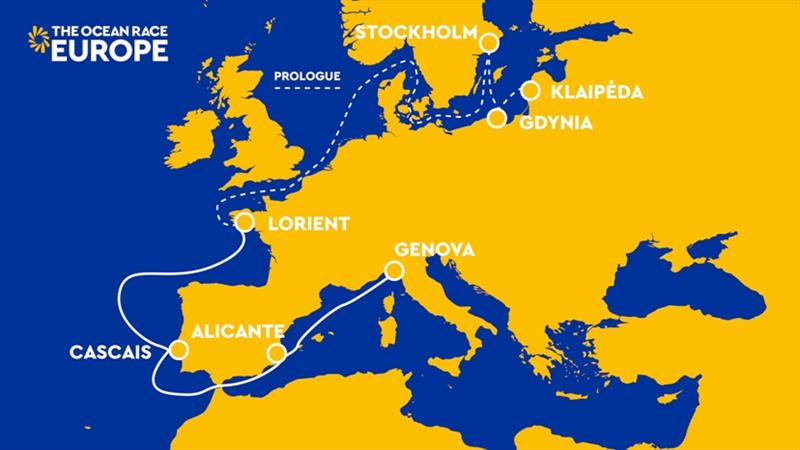 The Ocean Race Europe map photo copyright null taken at 