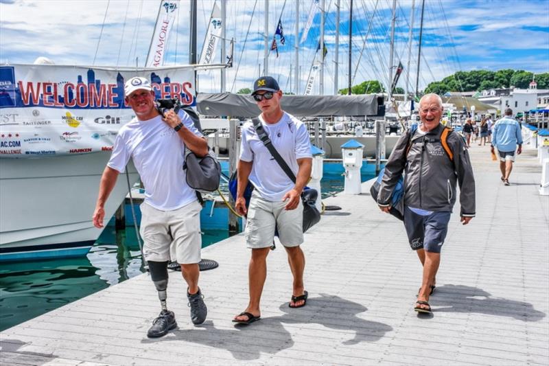 Sailors on the dock - Mackinac Island 2019 photo copyright Chicago Yacht Club 2019 taken at Chicago Yacht Club