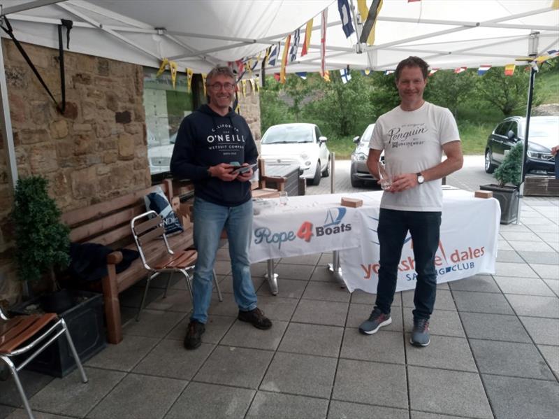 1st place Dave Exley and Alistair Coates - RS400 Rope4Boats Northern Tour photo copyright John Simms taken at Yorkshire Dales Sailing Club