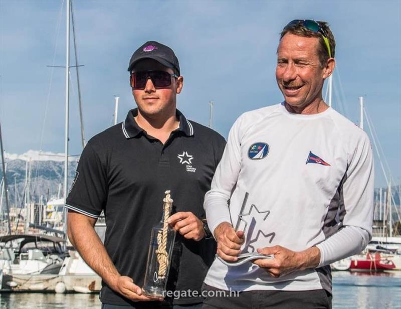 Hubert Merkelbach/Kilian Weise (Überlingen/58 years and 27) at the award ceremony in Croatia. The Germans have the perfect combination of routine and dynamics. - photo © regate.com.hr