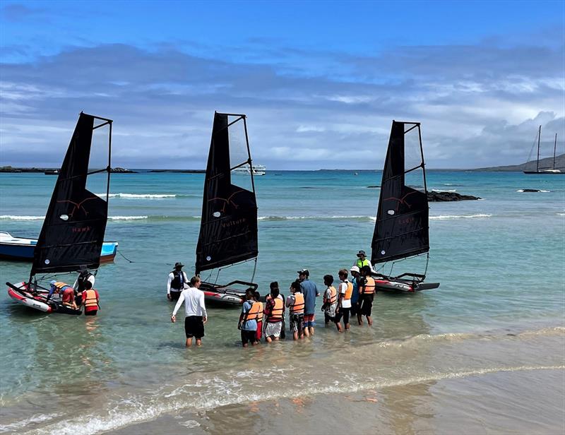 YachtAid Global Sailing and Swimming School-Galapagos Youth Participants Introduced to Sailing by SY Seahawk Crew photo copyright YachtAid Global taken at 