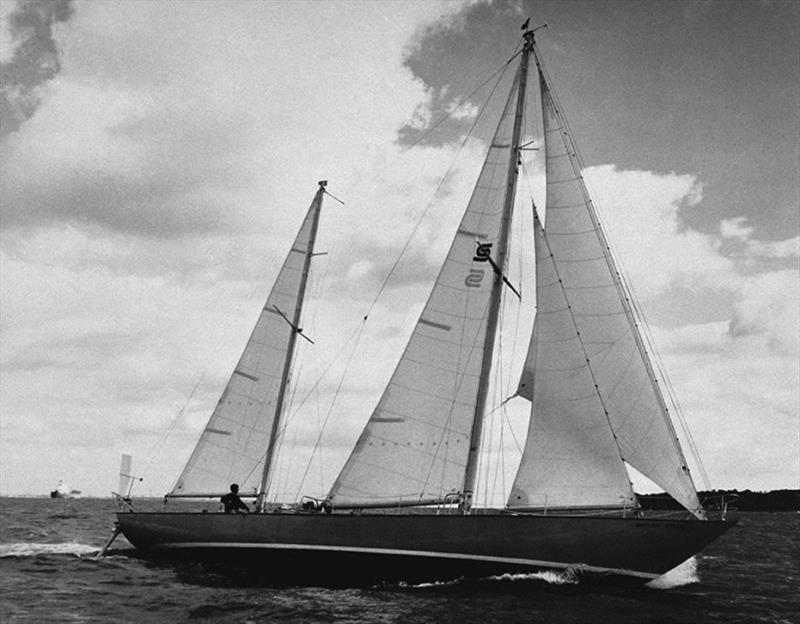 The 59ft ketch British Steel in which Chay Blyth completed the first West-about solo non-stop circumnavigation against the prevailing winds and currents in 292 days. - photo © Chay Blyth Archive / PPL