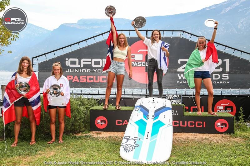 Under17 Girls winners - iQFOiL Junior and Youth World Championships photo copyright Giovanni Mitolo - Univela Sailing / Canottieri Garda Salò taken at 