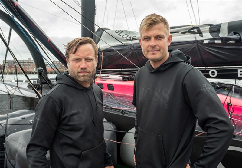 Alex Thomson and Ollie Heer set sail in the Rolex Fastnet Race photo copyright Alex Thomson taken at 