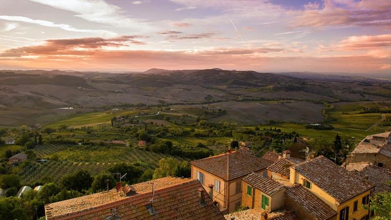 Beautiful sunset over French vineyards - photo © Photo supplied