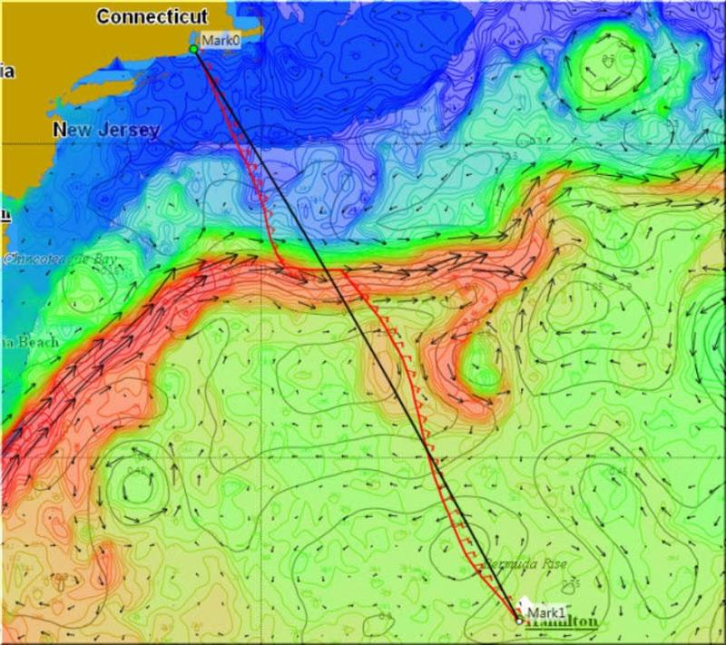 Weather routing with significant surface currents - photo © Global Solo Challenge
