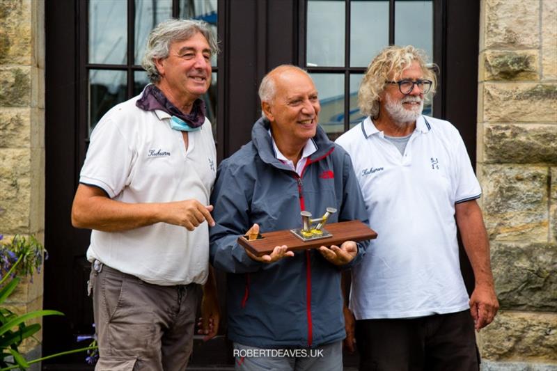 Oldest Classic Boat - Kukururu (ITA 6, Giuseppe Matildi, Enzo Maria Marolli, Claudio Mazzanti) - 5.5 Metre German Open 2021 photo copyright Robert Deaves / www.robertdeaves.uk taken at Verein Seglerhaus am Wannsee