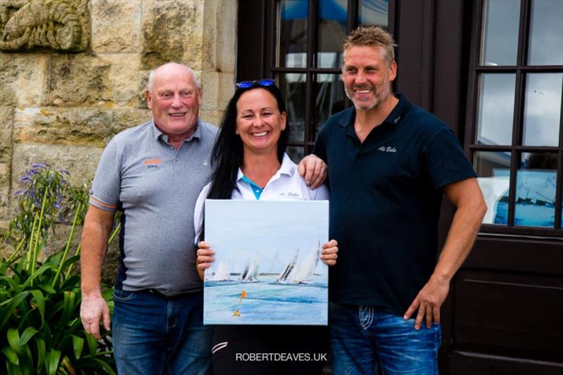 Evolution and best German boat - Ali Baba (GER 84, Wolf-Eberhard Richter, Beata Kallkowski, Uwe Schwarick) - 5.5 Metre German Open 2021 - photo © Robert Deaves / www.robertdeaves.uk